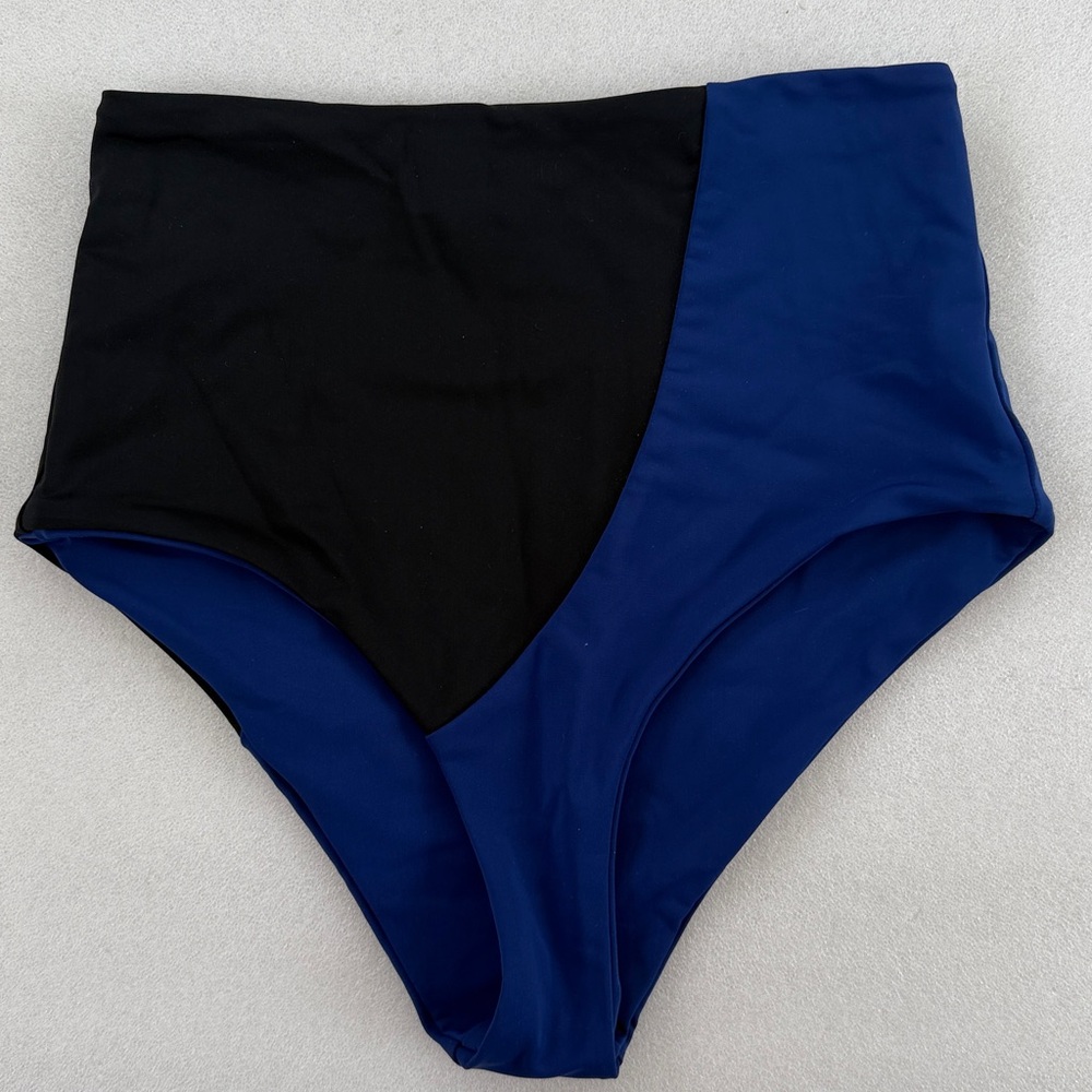 Mara Hoffman Lydia Colorblock High-waist Bikini Bottoms - Picture 3 of 6